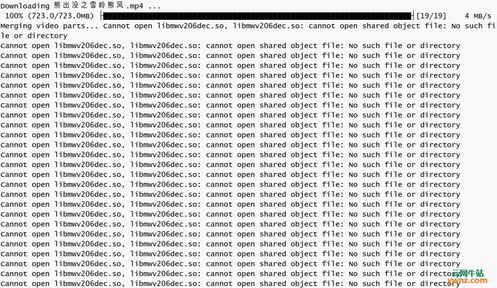 在Deepin 20下提示Cannot open libmwv206dec.so可不用管它