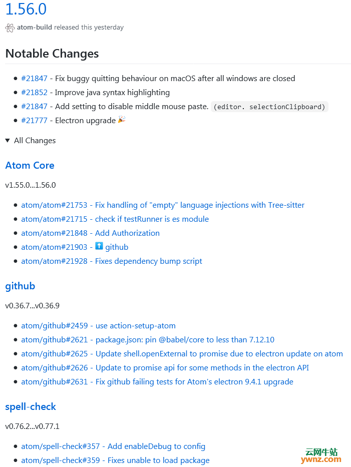 Atom 1.56.0发布下载，附更新内容，支持Linux及Windows系统