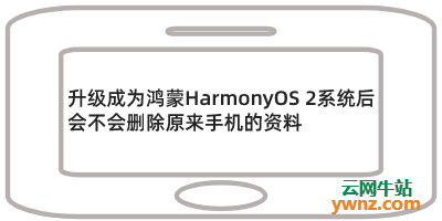 升级成为鸿蒙HarmonyOS 2系统后会不会删除原来手机的资料