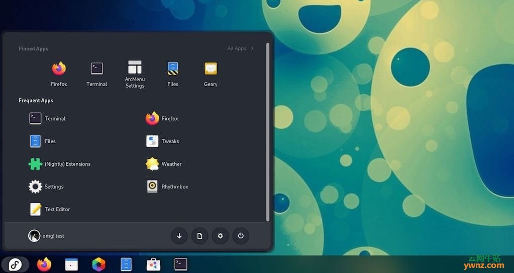 ArcMenu GNOME扩展增加Windows 11布局以用在Linux GNOME上